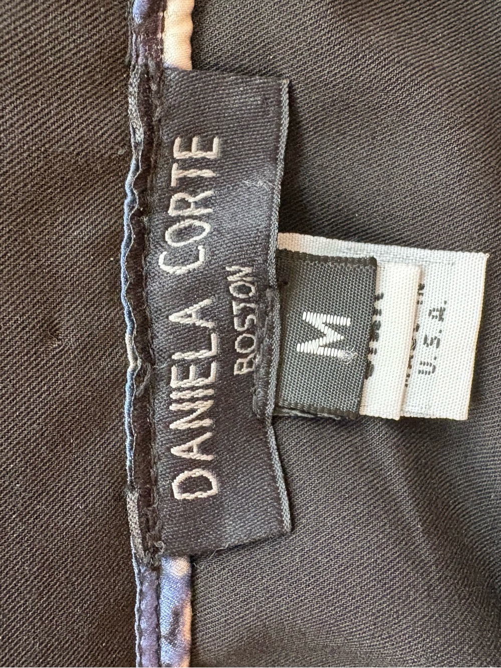 Daniela Corte Boston Black Ruched Silk Strapless Top M - Picture 4 of 6